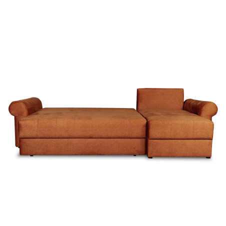 Coltar Extensibil Dreapta Trendy, 5 Locuri, Lada Depozitare, Portocaliu, 275 Cm-01