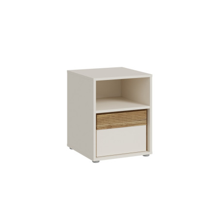 Noptiera Cu 1Sertar Waxala, Stejar Mauvella Si Nisip, 41.3 Cm-01