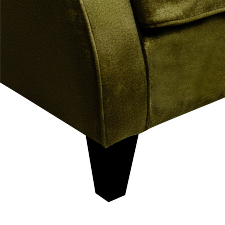 Fotoliu Chandler Capitonat, Verde Si Colonial, 84 Cm-01
