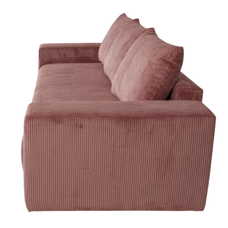 Canapea Extensibila Otis, 3 locuri, Lada Depozitare, Burgundy Deschis-01