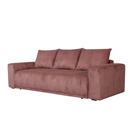Canapea Extensibila Otis, 3 locuri, Lada Depozitare, Burgundy Deschis-01