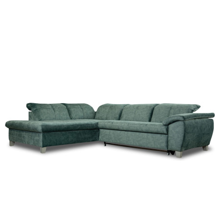Coltar Extensibil Cu Otoman Mic Stanga Sevilia Lux, 5 Locuri, Tetiere Reglabile, Albastru, 280 Cm-01