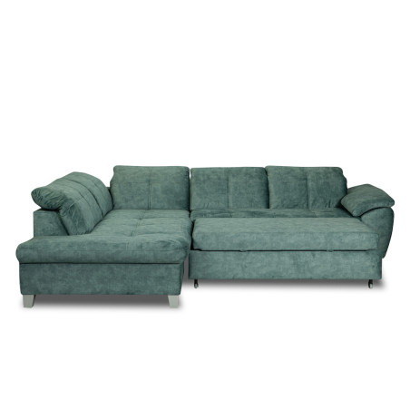 Coltar Extensibil Cu Otoman Mic Stanga Sevilia Lux, 5 Locuri, Tetiere Reglabile, Albastru, 280 Cm-01