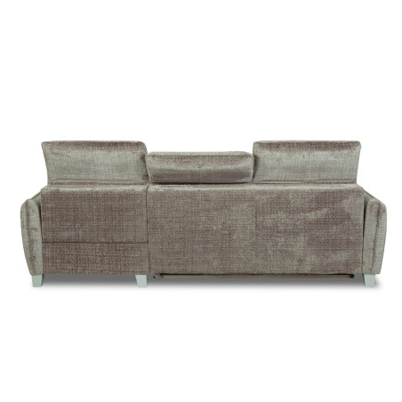 Coltar Extensibil Cu Insula Dreapta Tiago, 5 Locuri, Tetiere Reglabile, Maro, Cremona 24-01