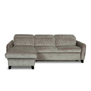 Coltar Extensibil Cu Insula Stanga Tiago, 5 Locuri, Tetiere Reglabile, Maro, Cremona 24,