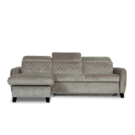 Coltar Extensibil Cu Insula Stanga Tiago, 5 Locuri, Tetiere Reglabile, Maro, Cremona 24,-01