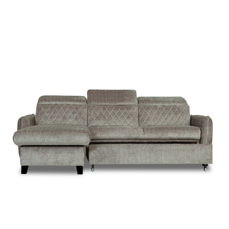Coltar Extensibil Cu Insula Stanga Tiago, 5 Locuri, Tetiere Reglabile, Maro, Cremona 24,-01