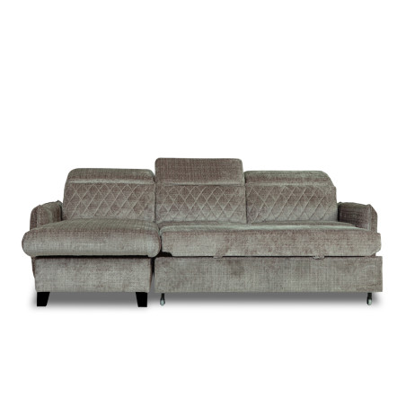 Coltar Extensibil Cu Insula Stanga Cu Lada Tiago, 5 Locuri, Tetiere Reglabile, Maro, Cremona 24,-01