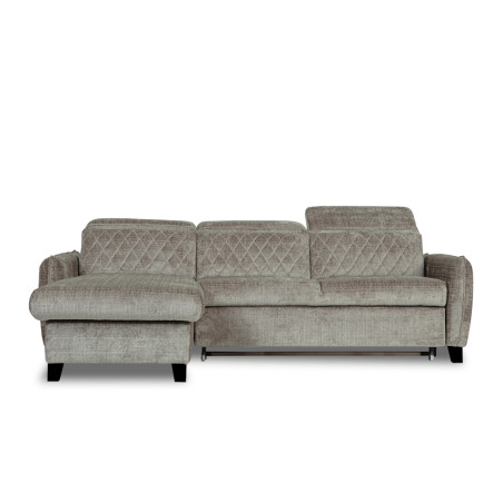 Coltar Extensibil Cu Insula Stanga Tiago, 5 Locuri, Tetiere Reglabile, Maro, Cremona 24,-01