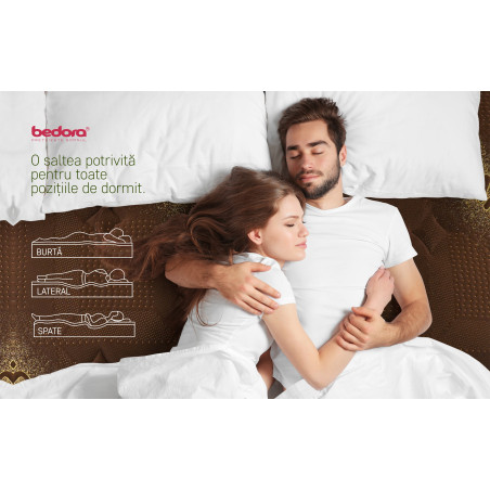 Saltea Dubai Chocolate Delux Latex Pocket, 180 x 200 x 28 Cm-01