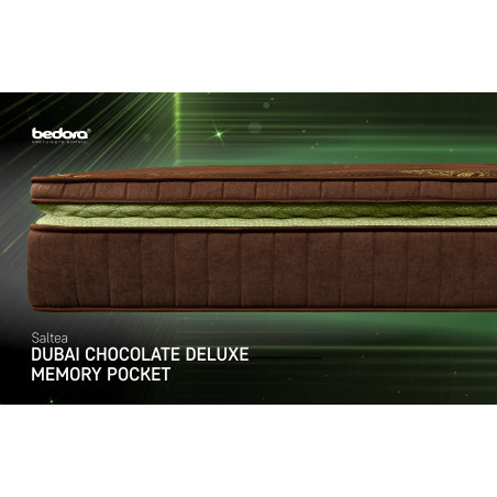 Saltea Dubai Chocolate Delux Latex Pocket, 160 x 200 x 28 Cm-01
