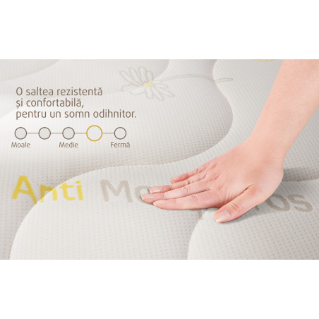 Saltea Sahha Pocket Antiplosnita Cu Musetel, 180 x 200 x 24 Cm-01