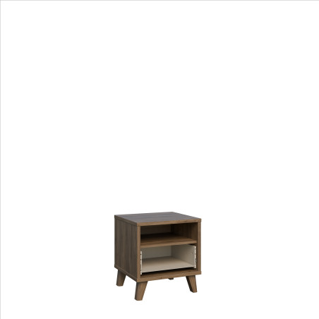 Noptiera Glowkiss, Stejar Valencia Si Ratan Natural, 44.8 Cm-01