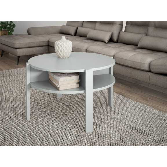 Masa Cafea Tornado Light Grey, 74.4 Cm
