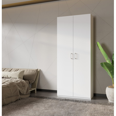 Dulap 2 Usi  Harmony Alb, 88.9 Cm-01