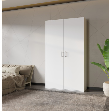 Dulap 2 Usi Harmony Alb, 119.5 Cm-01
