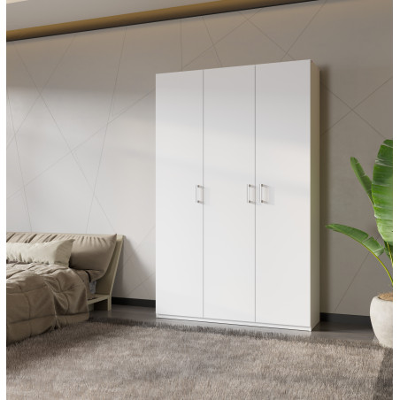 Dulap 3 Usi  Harmony Alb, 133.2 Cm-01