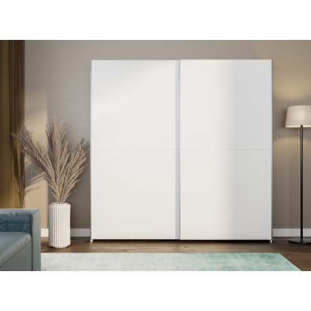 Dulap Cu Usi Culisante Harmony Alb, 200 Cm-01