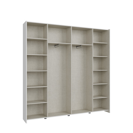 Dulap Cu Usi Culisante Harmony Alb, 200 Cm-01