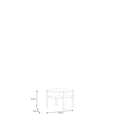 Masa Cafea Bibliotheque, Nisip 74.4 Cm-01