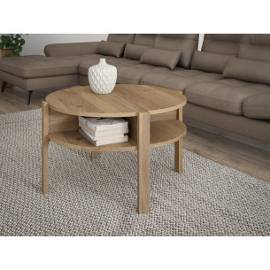 Masa Cafea Bibliotheque Stejar Mauvella, 74.4 Cm