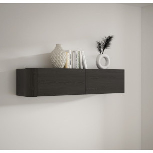 Dulap Suspendat Bibliotheque, Stejar Cabezone, 128.6 Cm