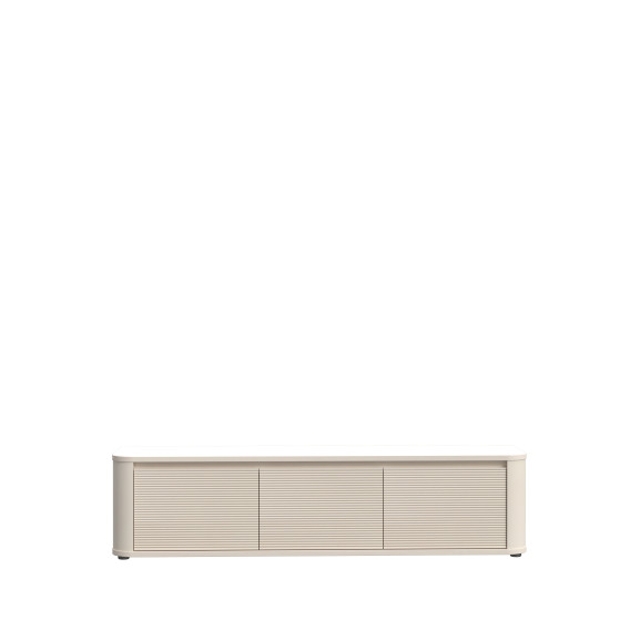 Comoda Tv Mica Bibliotheque, Nisip, 168 Cm