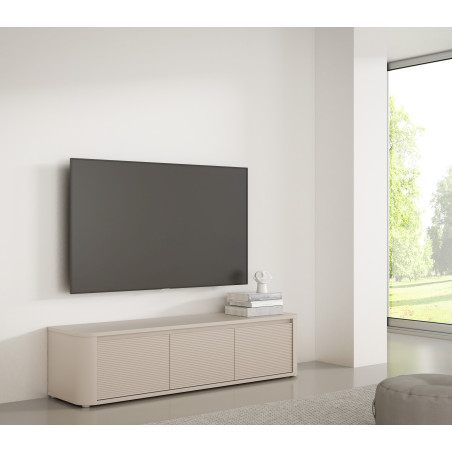 Comoda Tv Mica Bibliotheque, Nisip, 168 Cm-01