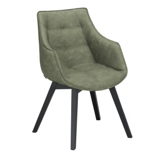 Scaun Reno Cu Brat Vintage Olive, 62 Cm