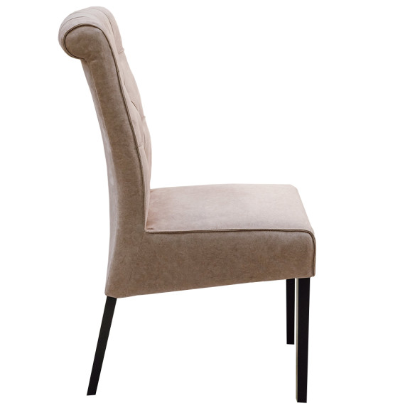 Scaun Saint Tropez, Bej, Negru, 44 x 67 x 99.5 Cm
