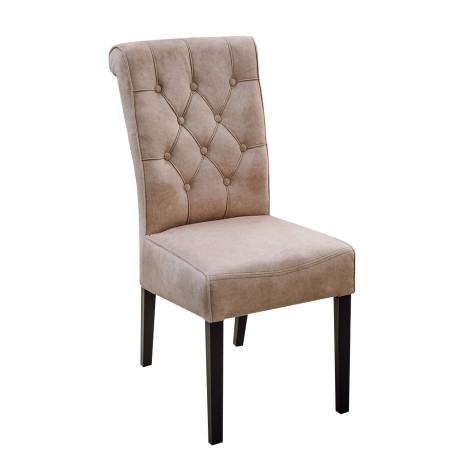 Scaun Saint Tropez, Bej, Negru, 44 x 67 x 99.5 Cm-01