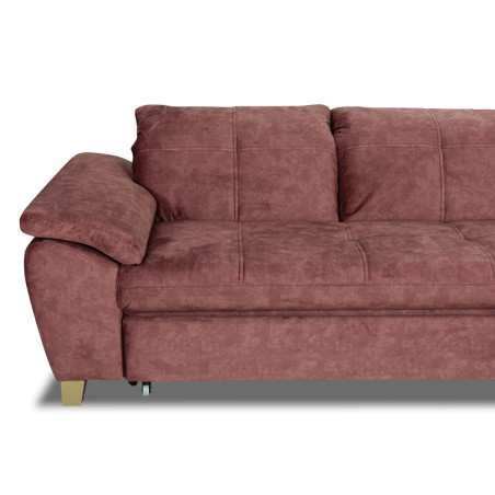 Coltar Extensibil Cu Otoman Mare Sevilia Lux, Dreapta, 5 Locuri, Roz Prafuit Inchis, 300 x 234 Cm-01