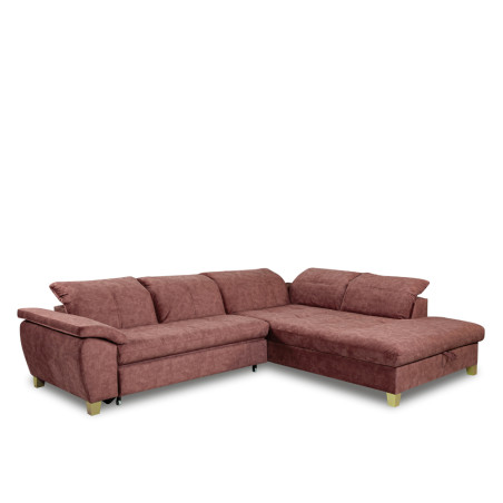 Coltar Extensibil Cu Otoman Mare Sevilia Lux, Dreapta, 5 Locuri, Roz Prafuit Inchis, 300 x 234 Cm-01