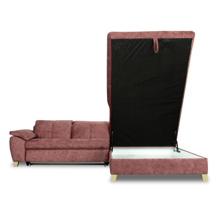 Coltar Extensibil Cu Otoman Mare Sevilia Lux, Dreapta, 5 Locuri, Roz Prafuit Inchis, 300 x 234 Cm-01