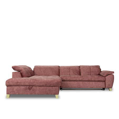 Coltar Cu Otoman Mare Sevilia Lux, Stanga, 5 Locuri, Roz Prafuit Inchis, 300 x 234 Cm-01