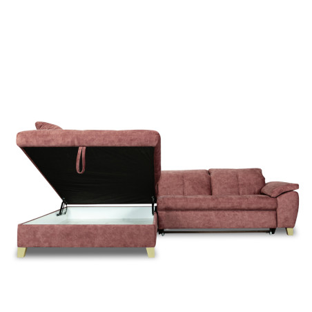 Coltar Cu Otoman Mare Sevilia Lux, Stanga, 5 Locuri, Roz Prafuit Inchis, 300 x 234 Cm-01
