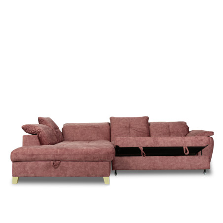 Coltar Cu Otoman Mare Sevilia Lux, Stanga, 5 Locuri, Roz Prafuit Inchis, 300 x 234 Cm-01