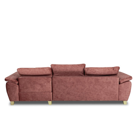 Coltar Extensibil Cu Insula Dreapta Sevilia Lux, 5 Locuri, Lada, Tetiere Reglabile, Roz Prafuit Inchis, 272 Cm-01