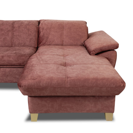 Coltar Extensibil Cu Insula Dreapta Sevilia Lux, 5 Locuri, Lada, Tetiere Reglabile, Roz Prafuit Inchis, 272 Cm-01