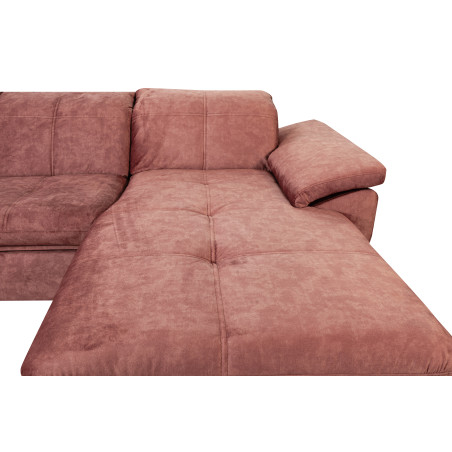 Coltar Extensibil Cu Insula Dreapta Sevilia Lux, 5 Locuri, Lada, Tetiere Reglabile, Roz Prafuit Inchis, 272 Cm-01