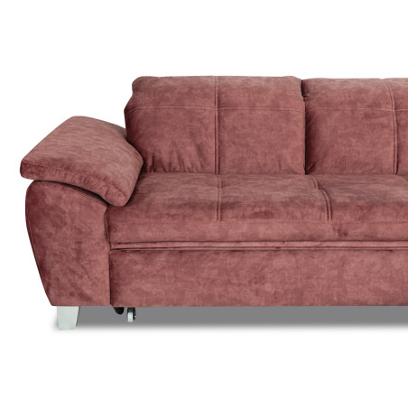 Coltar Extensibil Cu Otoman Mic Sevilia Lux, Dreapta, Lada, 5 Locuri, Roz Prafuit, 300 x 234 Cm-01