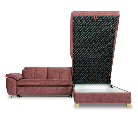 Coltar Extensibil Cu Otoman Mic Sevilia Lux, Dreapta, Lada, 5 Locuri, Roz Prafuit, 300 x 234 Cm-01