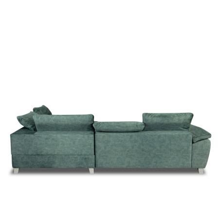 Coltar Extensibil Cu Otoman Mare Sevilia Lux, Cu Lada, Dreapta, 5 Locuri, Verde Petrol, 300 x 234 Cm-01