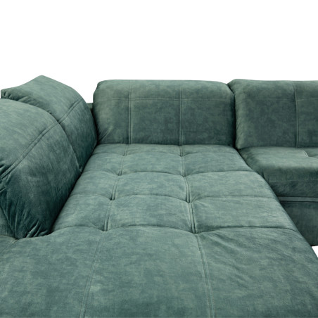 Coltar Cu Otoman Mare Sevilia Lux, Stanga, Cu Lada, 5 Locuri, Verde Petrol, 300 x 234 Cm-01