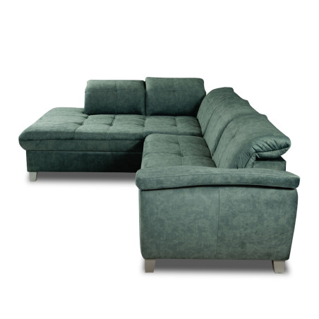 Coltar Cu Otoman Mare Sevilia Lux, Stanga, Cu Lada, 5 Locuri, Verde Petrol, 300 x 234 Cm-01