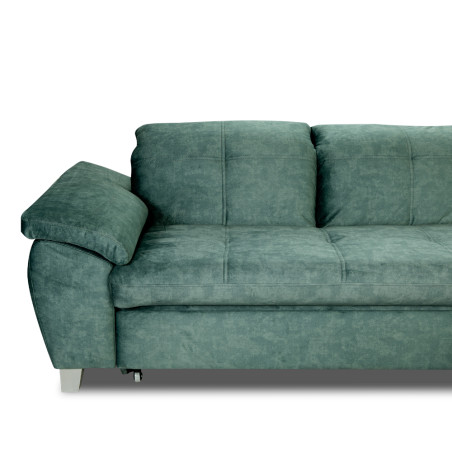 Coltar Extensibil Cu Otoman Mic Dreapta Sevilia Lux, Lada Depozitare, 5 Locuri, Tetiere Reglabile, Verde Petrol, 280 Cm-01