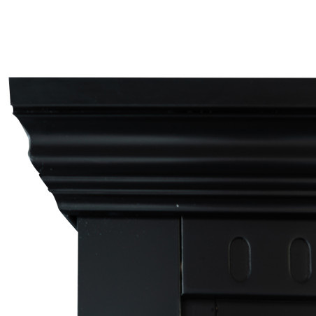 Dulap 4 Usi si 1 Sertar Saint Tropez, Vopsit Negru, 250 Cm-01