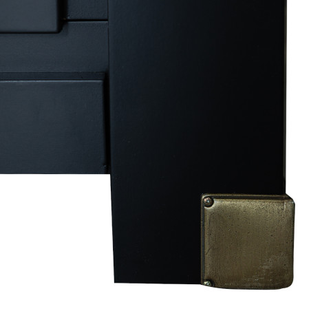 Dulap 4 Usi si 1 Sertar Saint Tropez, Vopsit Negru, 250 Cm-01
