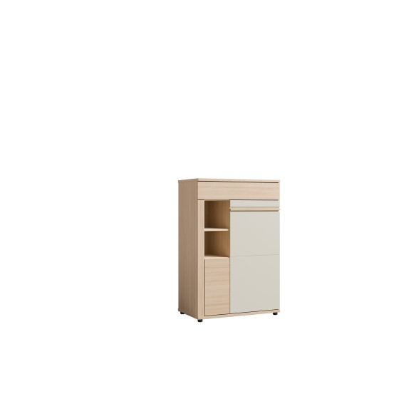 Vitrina Medie Osaka Kashmir Si Stejar Riva, 80 Cm