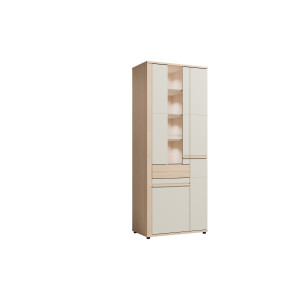 Vitrina Inalta Osaka  Kashmir Si Stejar Riva, 80 Cm